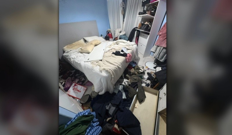 &nbsp;Los delincuente revolvieron toda la casa antes de escapar con el maletín. (El Tres)
