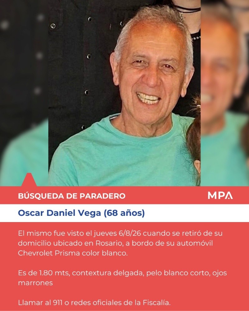 La búsqueda de paradero que lanzó la Fiscalía.&nbsp;