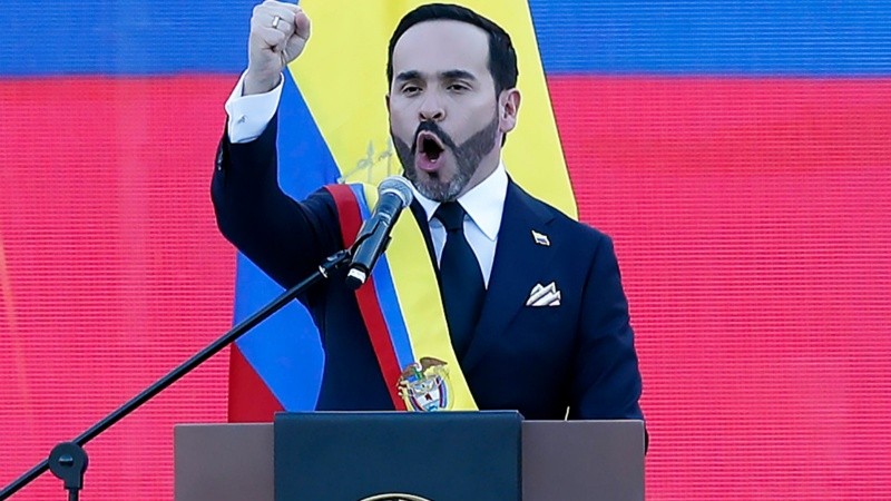 El presidente de Colombia, Abelardo de la Espriella, asumió en un acto en Cali.