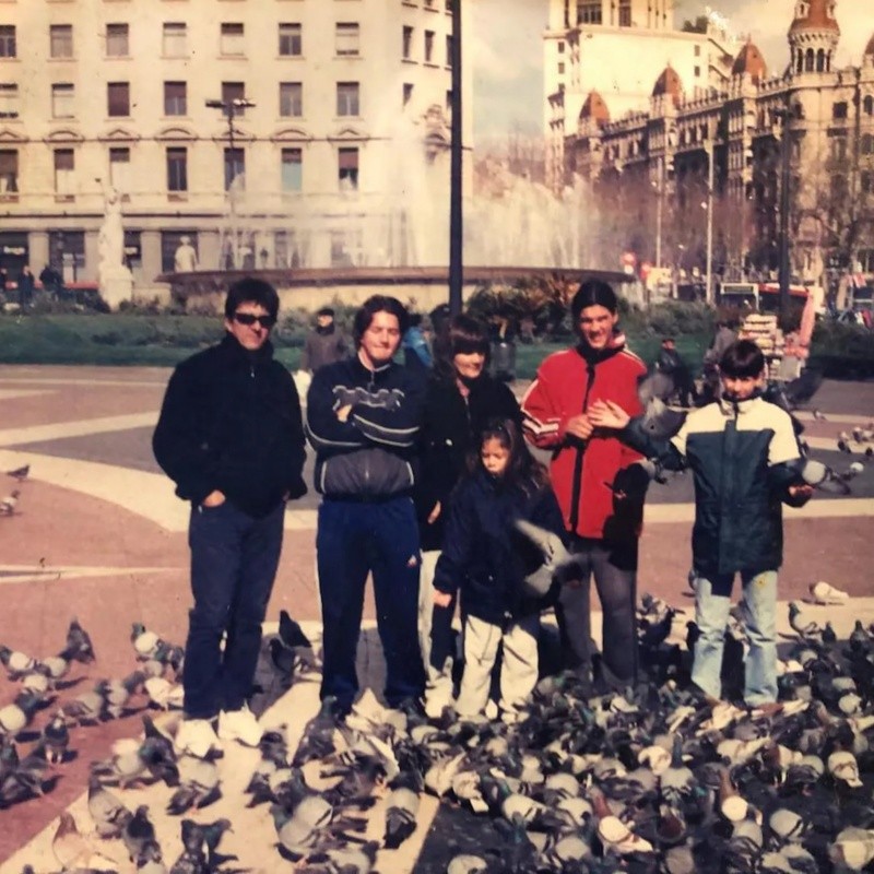 &nbsp;La familia Messi en Barcelona.