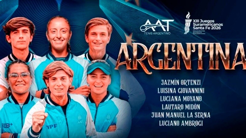 Tenistas argentinos que participarán de los Juegos Suramericanos.