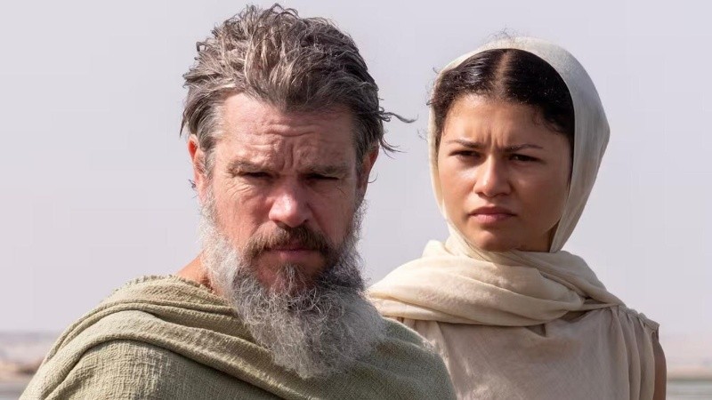 El actor Matt Damon encarna a Odisio, en tanto que Zendaya es Atenas en el film de Christopher Nolan.