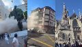 Diferentes imágenes de los severos daños que causó el terremoto en Colombia.