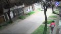 La videocámara captó al ladrón disfrazado de cadete.