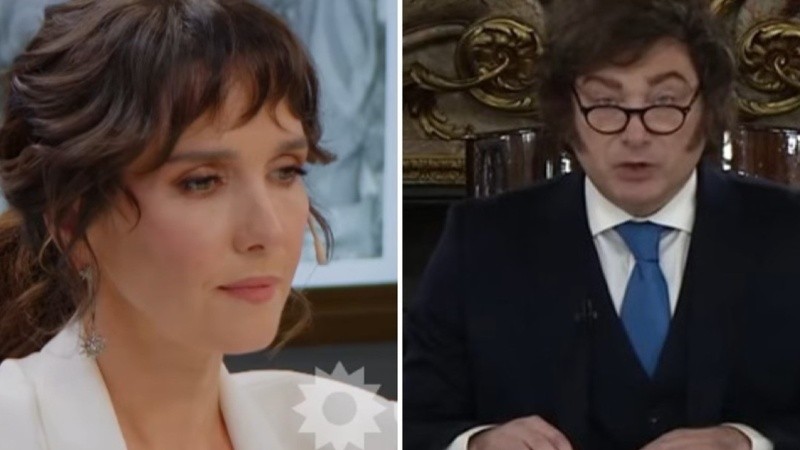El Presidente apuntó contra la artista