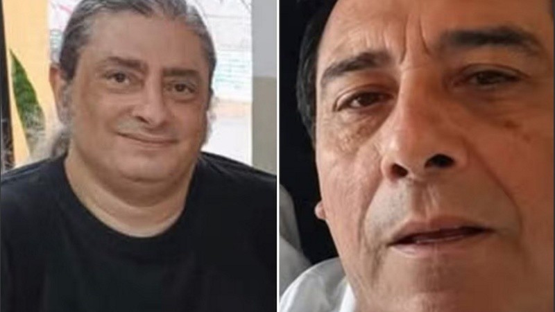 A la izquierda, Carlos Alberto Ricchetti; a la derecha, Carlos Luis Cáceres.