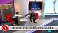 La emoción de la periodista junto al bailarín