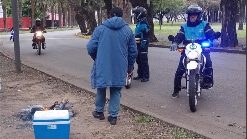 El operativo se realiza debido al encuentro que Atlético Tucumán e Independiente disputan este miércoles en el Coloso Marcelo Bielsa