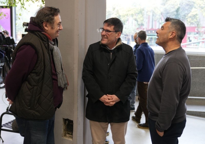 Awada, el ministro Goity y el autor del libro Gol Gana, Damián Andreoli&nbsp;