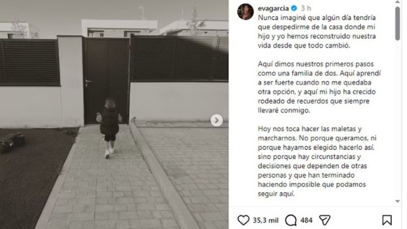 La ex de Garnacho tuvo que dejar la casa