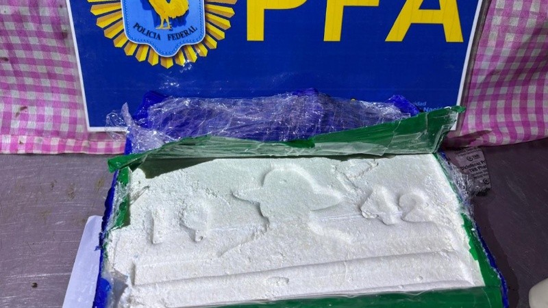 El sello de la cocaína encontrada en la zona sur de Rosario.