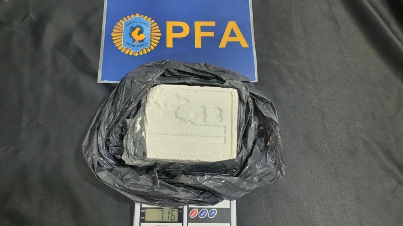 El sello de la cocaína encontrada en la zona sur de Rosario.