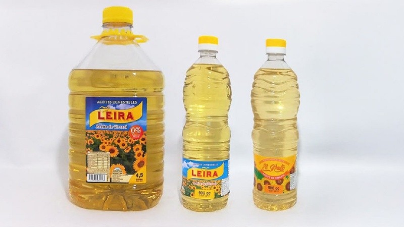 La marca de aceite Leira fue una de las que quedaron prohibidas en Santa Fe.
