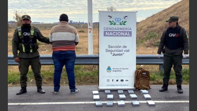 Transportista de drogas. El tachero rosarino detenido en Junín.