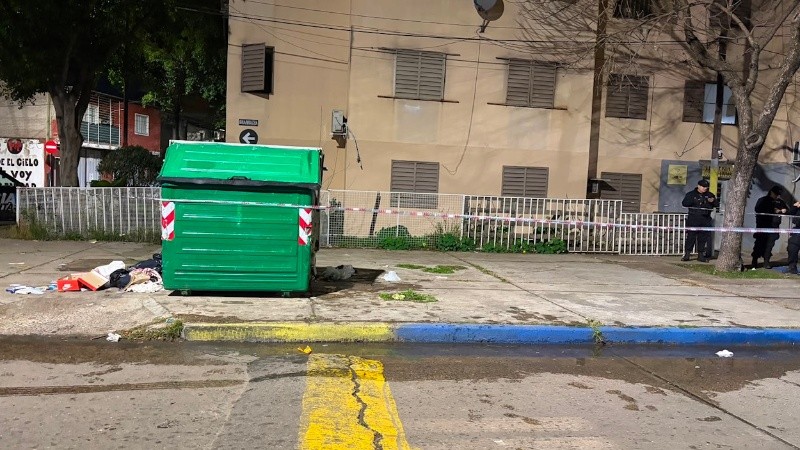 La escena del crimen que tuvo lugar en los primeros minutos del 23 de julio.
