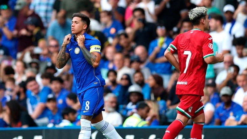 El argentino ingresó a los 17 minutos del segundo tiempo en reemplazo de Reece James.