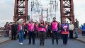 La Antorcha en el puente Colgante de Santa Fe.