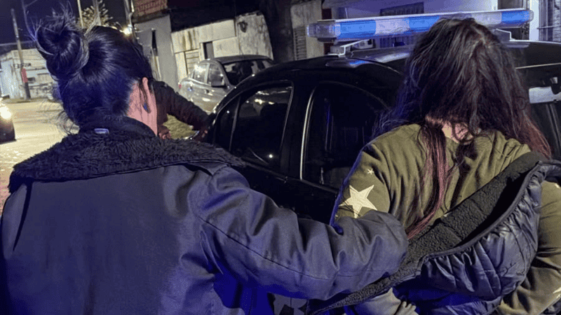 La mujer quedó detenida.