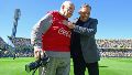 El recordado "Gordo" Bottura junto a Miguel Russo en el Gigante.