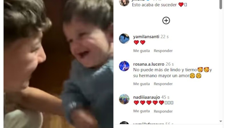 &nbsp;Captura del video que publicó la actriz en instagram