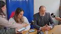 El fiscal regional Jorge Nessier y la fiscal de San Justo Daniela Montegrosso.