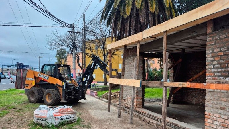 La construcción se estaba erigiendo en el barrio La Carne