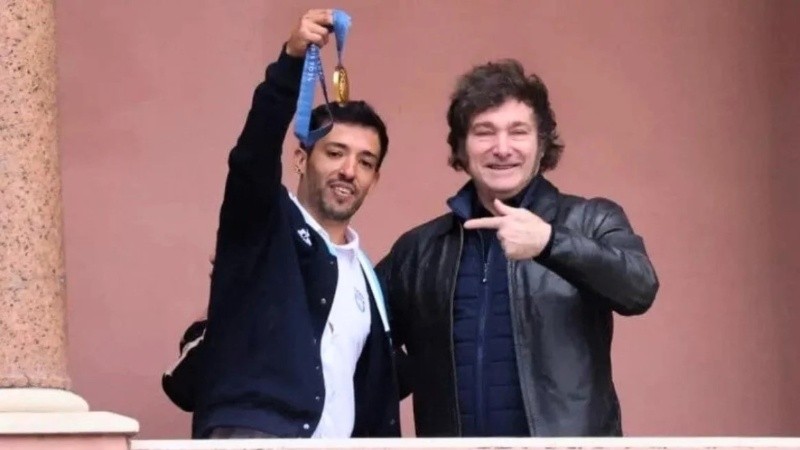 El presidente había recibido al campeón olímpico en Casa Rosada.