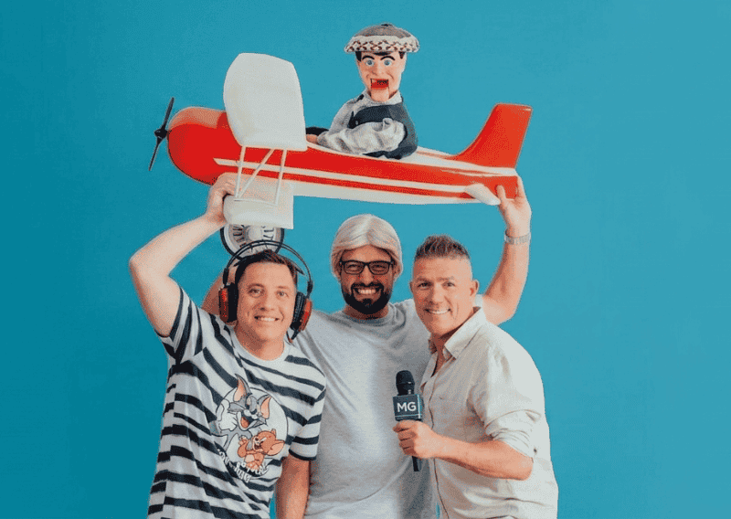 Pirulo en el aire llega este domingo al Teatro Astengo con una propuesta de humor protagonizada por Pirulo Valmaceda, Mauro Villaverde y Gerardo Coniglio.