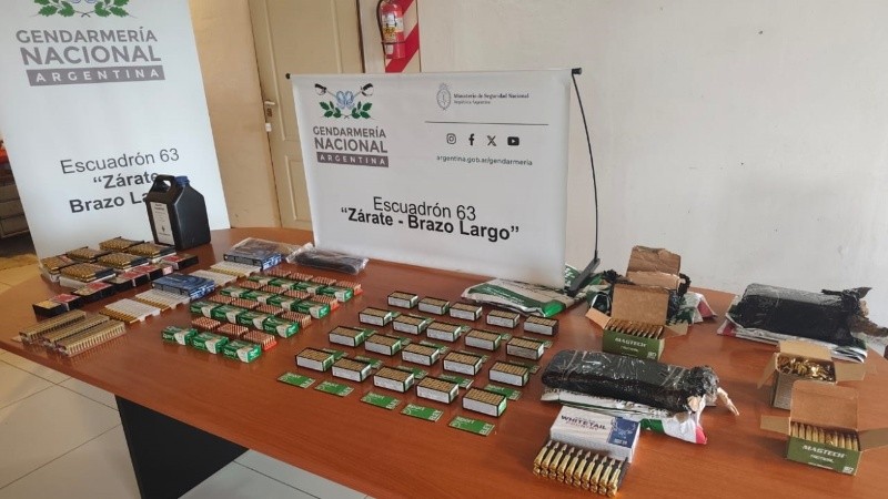 Todo el material secuestrado.