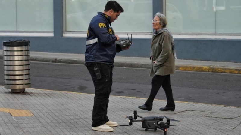 Amplio despliegue de fuerzas de seguridad federales en el centro de Rosario. (Foto: Alan Monzón / Rosario3)&nbsp;