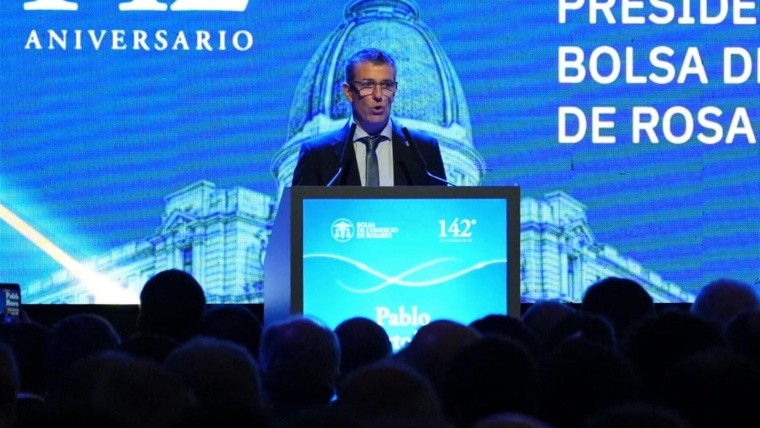 Pablo Borotalo, el presidente de la Bolsa de Comercio.