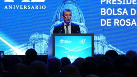 Pablo Borotalo, el presidente de la Bolsa de Comercio.