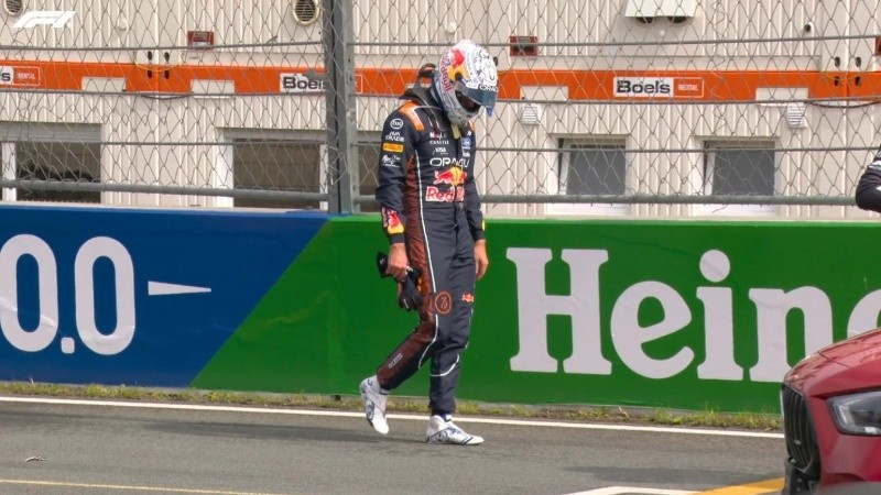 Max Verstappen tuvo que abandonar la carrera (X/@F1)