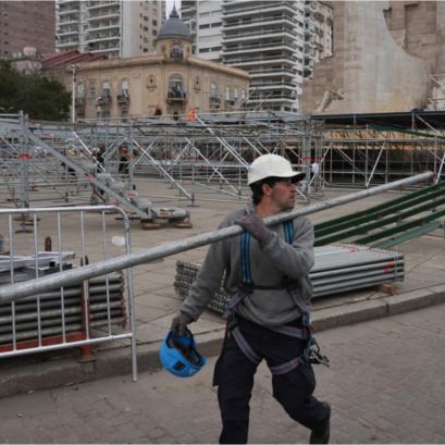 El Monumento se empieza a transformar para la inauguración de los Juegos Suramericanos 2026.