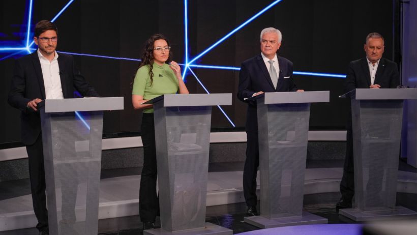 El debate público de candidatos a gobernador, previo a las elecciones que ganó Pullaro (Archivo Rosario3)