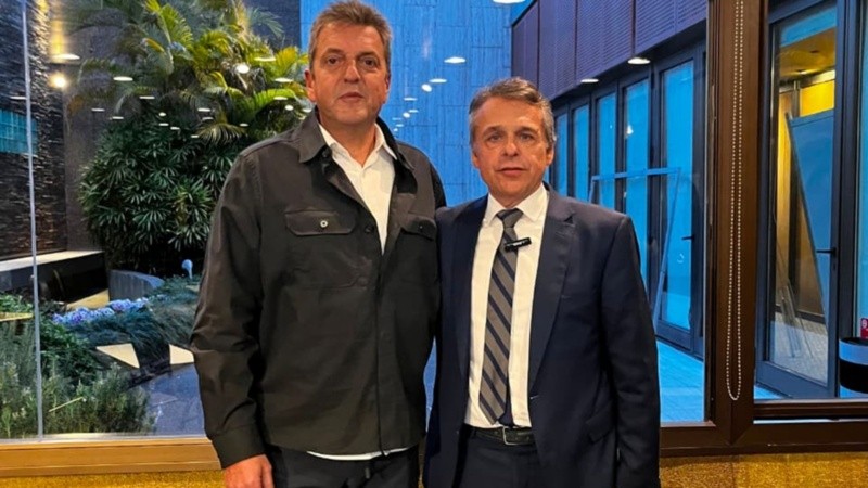 Massa y Giuliano en Rosario.