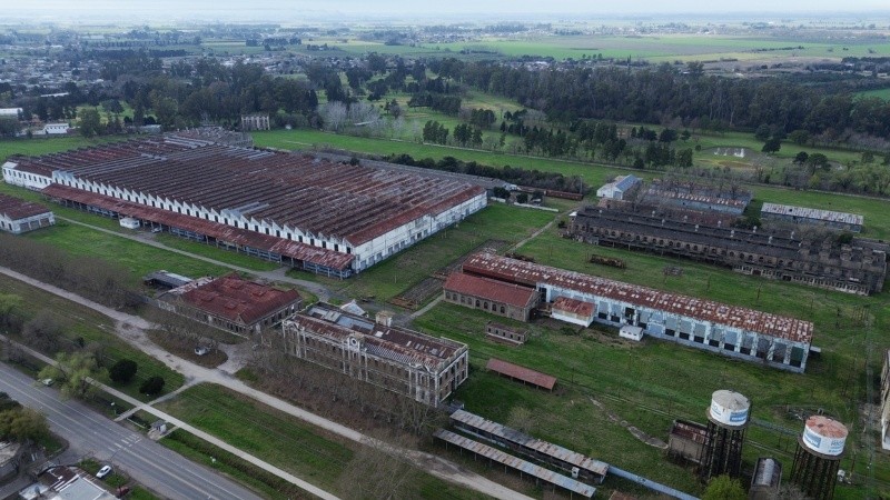 33 hectáreas a la espera de un destino: vista aérea actual.