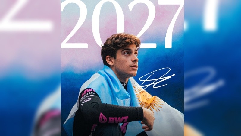 Franco Colapinto fue confirmado por Alpine como su segundo piloto titular en 2027 de la Fórmula 1.