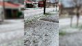 El granizo en Las Rosas.