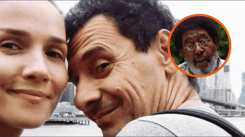 La pareja de artistas dio el presente en el último adiós al músico uruguayo.