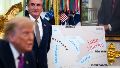 Trump durante el anuncio este jueves (EFE).