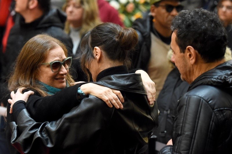 &nbsp;Oreiro y Mollo en el velatorio. 