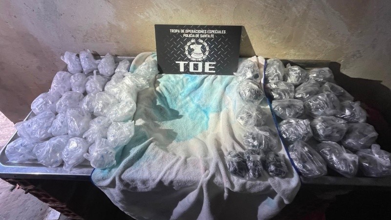 &nbsp;La droga secuestrada por la TOE el 19 de agosto pasado.