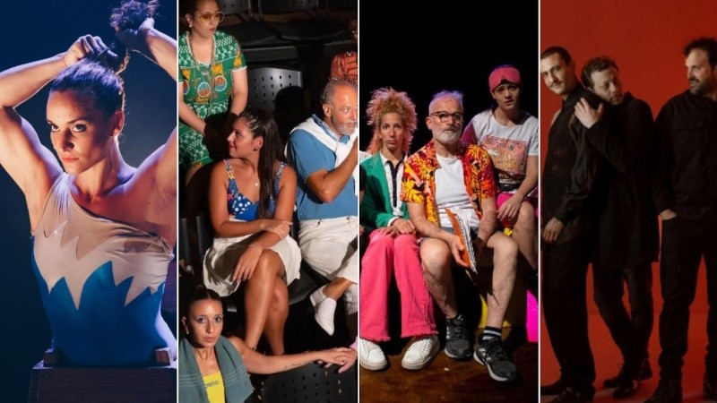 Parte de la cartelera de teatro de septiembre en Rosario.