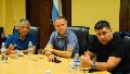 Los cotitulares de la CGT Octavio Argüello, Jorge Sola y Cristian Jerónimo.