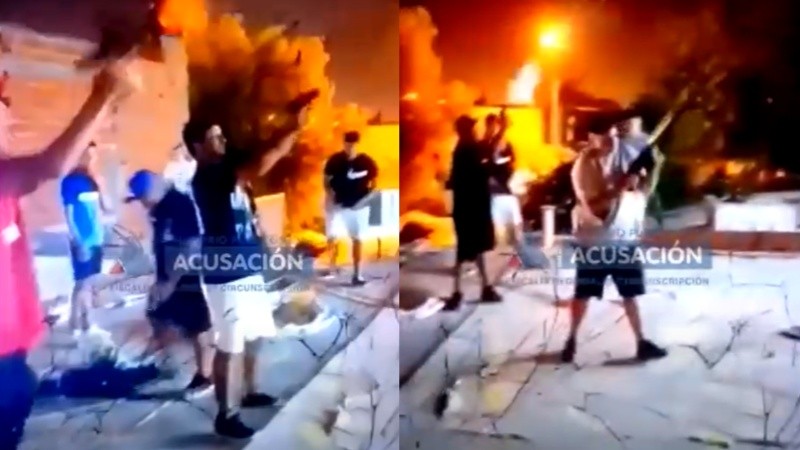 El 25 de diciembre de 2021, Lucho y su banda recibieron la Navidad con una lluvia de disparos al aire.