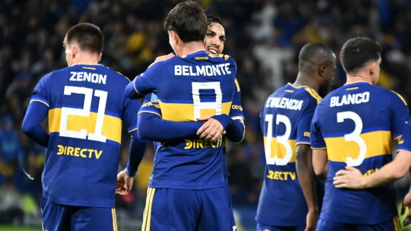 Tomas Belmonte y Leandro Paredes. Boca vs Lanus. Fecha 7 Torneo Clausura Liga Profesional Argenitna.