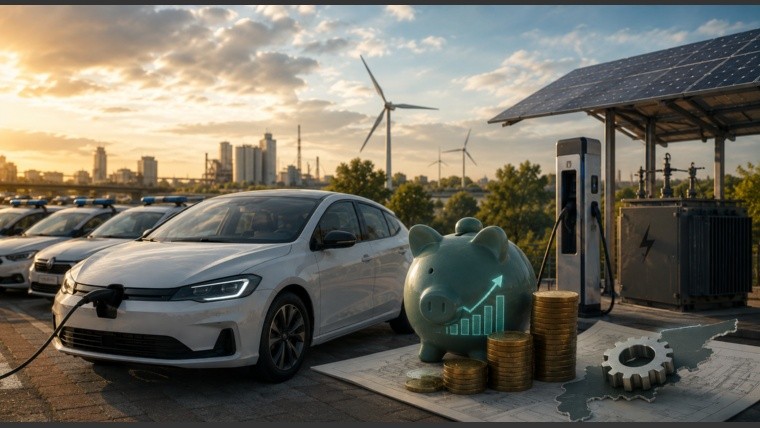 La policía tiene 4.500 vehículos que de convertirse en eléctricos podrían ahorrarse más de 100.000 millones de pesos al año.