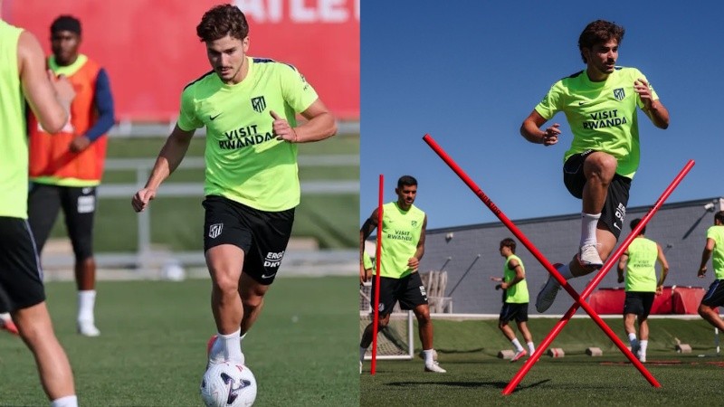 El delantero argentino Julián Álvarez (X/@Atleti)