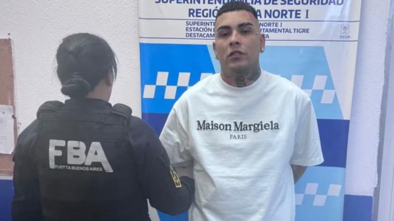 Callejero Fino, el cantante de 31 años que fue detenido este domingo en Villa La Ñata.